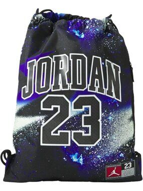 Jordan Galaxy Print Drawstring Bookbag Backpack Bag